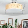 Foggia ceiling light matt nickel, 3-light sources