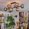 Gastor ceiling light, globe light Smoke-coloured, 8-light sources