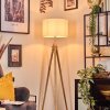 Soungou floor lamp chrome, Ecru, 1-light source