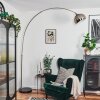 Baloca floor lamp, Arch lamps matt nickel, black, 1-light source