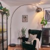 Baloca floor lamp, Arch lamps matt nickel, black, 1-light source
