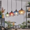 Cem hanging light, pendant light blue, yellow, green, clear, red, 4-light sources