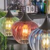Cem hanging light, pendant light blue, yellow, green, clear, red, 4-light sources