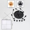 Ripoll hanging light, globe light, Cluster pendant lamp Amber, Smoke-coloured, 5-light sources