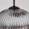 Koyoto hanging light, globe light, Cluster pendant lamp Amber, clear, Smoke-coloured, 5-light sources