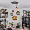 Koyoto hanging light, globe light, Cluster pendant lamp blue, gold, green, coppery, 5-light sources