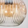 Ripoll hanging light, globe light, Cluster pendant lamp Amber, clear, Smoke-coloured, 5-light sources