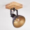 Hagan ceiling light, ceiling spotlight chrome, Ecru, black, 1-light source