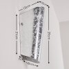 ACERRA Wall Light silver, 1-light source