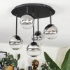 Chehalis ceiling light, globe light clear, Smoke-coloured, 5-light sources