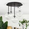 Chehalis ceiling light, globe light clear, 5-light sources