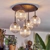 Chehalis ceiling light, globe light clear, 5-light sources