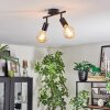 Geira ceiling light black, 2-light sources