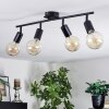 Geira ceiling light black, 4-light sources