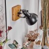 Hagan wall light, wall spotlight chrome, Ecru, black, 1-light source