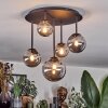Chehalis ceiling light, globe light Smoke-coloured, 5-light sources