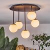 Chehalis ceiling light, globe light white, 5-light sources