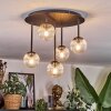 Chehalis ceiling light, globe light clear, 5-light sources