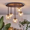 Chehalis ceiling light, globe light clear, 5-light sources