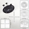 Chehalis ceiling light, globe light clear, 5-light sources