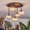 Chehalis ceiling light, globe light clear, 5-light sources