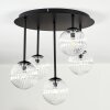 Chehalis ceiling light, globe light clear, 5-light sources