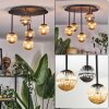 Chehalis ceiling light, globe light Amber, Smoke-coloured, 5-light sources