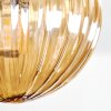 Chehalis ceiling light, globe light Amber, clear, Smoke-coloured, 5-light sources