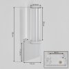 Isara outdoor wall light, wall light LED white, 1-light source