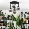 Chehalis ceiling light, globe light 45 cm Smoke-coloured, 5-light sources
