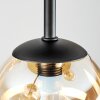 Chehalis ceiling light, globe light 39.5 cm Amber, 5-light sources