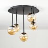 Chehalis ceiling light, globe light 39.5 cm Amber, 5-light sources