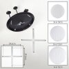 Chehalis ceiling light, globe light white, 5-light sources