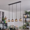 Ripoll hanging light, globe light, pendant light Smoke-coloured, 4-light sources