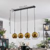 Koyoto hanging light, globe light, pendant light gold, 4-light sources