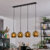 Koyoto hanging light, globe light, pendant light gold, 4-light sources