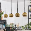 Koyoto hanging light, globe light, pendant light gold, 4-light sources