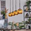 Koyoto hanging light, globe light, pendant light gold, 4-light sources