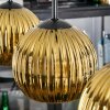 Koyoto hanging light, globe light, pendant light gold, 4-light sources