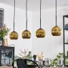 Ripoll hanging light, globe light, pendant light gold, 4-light sources