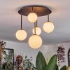 Chehalis ceiling light, globe light 42.5 cm white, 5-light sources