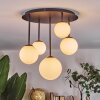 Chehalis ceiling light, globe light 42.5 cm white, 5-light sources