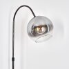 Koyoto floor lamp, Arch lamps chrome, black, 1-light source