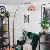 Baloca floor lamp, Arch lamps copper, black, 1-light source