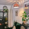 Baloca floor lamp, Arch lamps copper, black, 1-light source