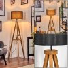 Soungou floor lamp Dark wood, black, 1-light source