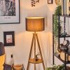 Soungou floor lamp Dark wood, black, 1-light source