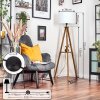 Soungou floor lamp Dark wood, black, 1-light source