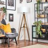 Soungou floor lamp Dark wood, black, 1-light source