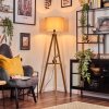 Soungou floor lamp Dark wood, black, 1-light source
